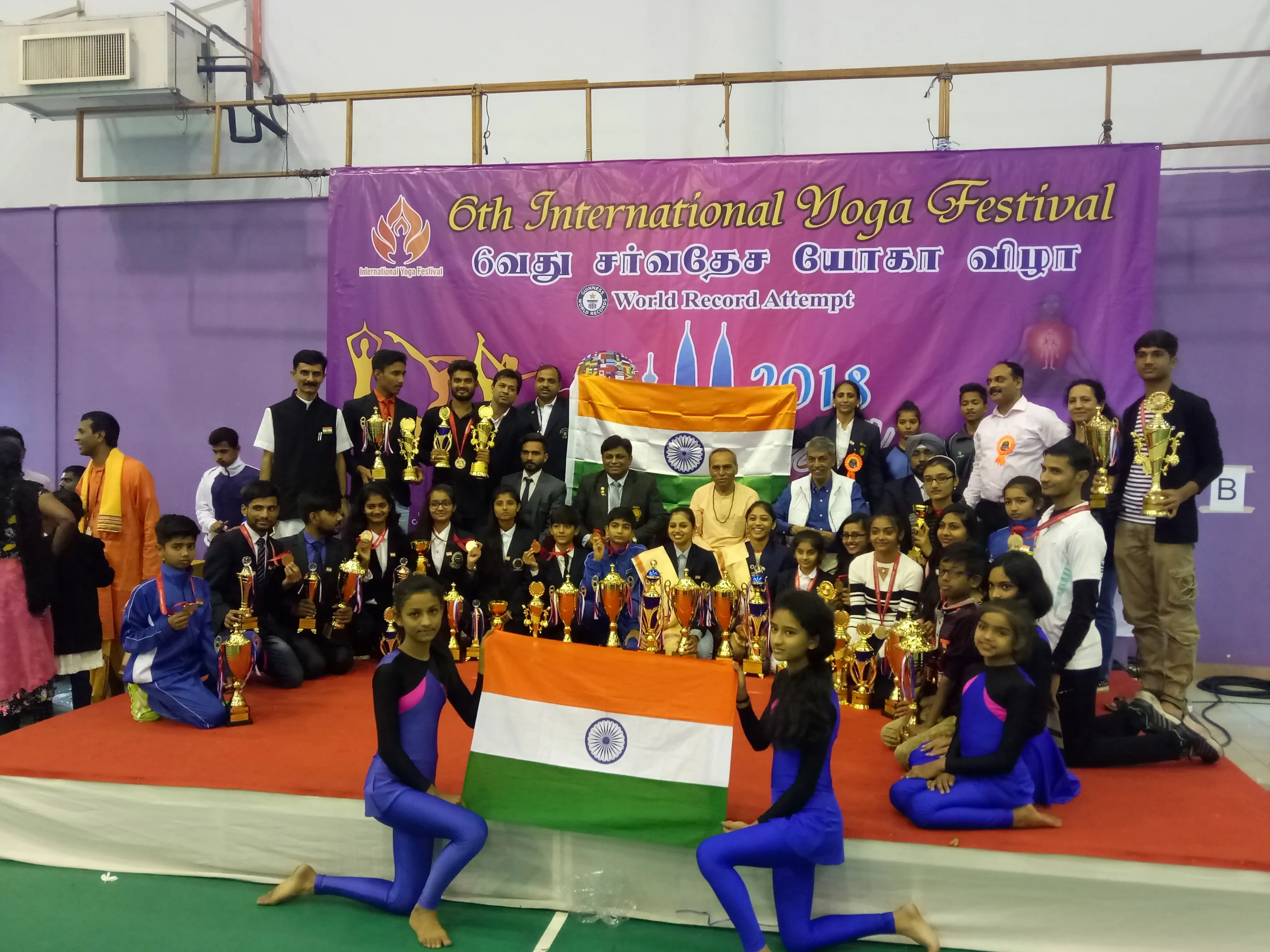 School Students Shining With An Outstanding Performance At The 6th International Yoga Festival At Singаpore